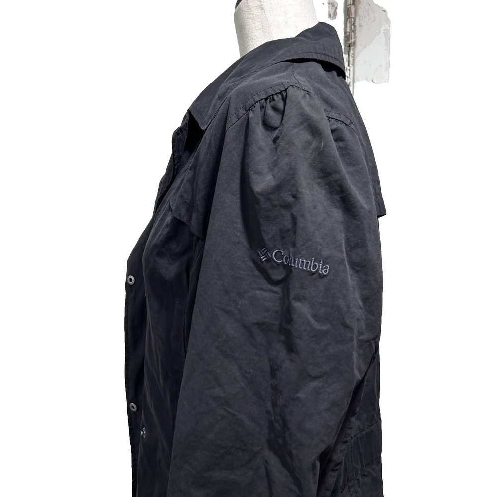 Columbia Women's Trench Coat Jacket Small Gray Water Resistant Lightweight - Picture 13 of 16